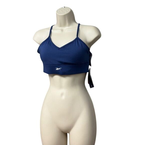 Reebok Medium Support Sports Bra, Batik Blue, Sz. M - Picture 9 of 11